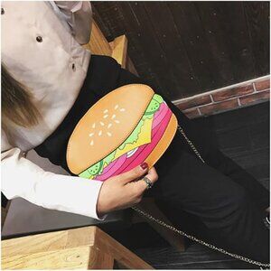 Hamburger satchel shoulder bag